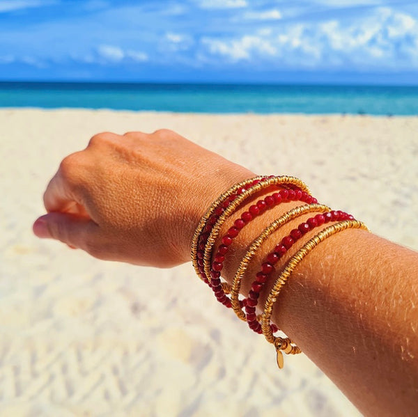 Pulsera Multiple roja