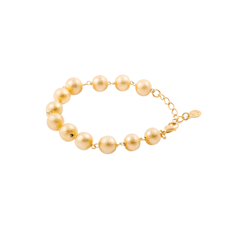 Pulsera Bolitas oro