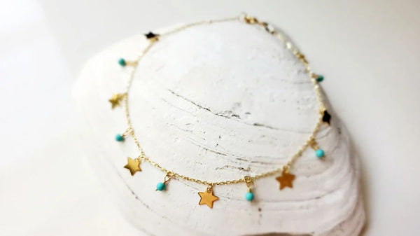 Pulsera Estrellas Turquesas