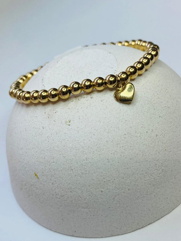 Pulsera corazón goldfilled