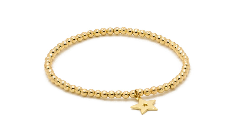 Pulsera goldfilled estrella colgando